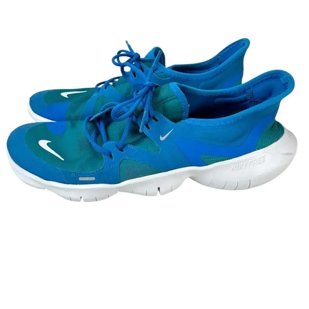 Nike Free RN 5.0 Blue Running Sneakers Womens 9.5 Lightweight Training Shoes